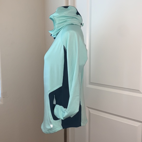 UNDER ARMOUR COLDGEAR SIZE LARGE BEAUTIFUL HOODED PULLOVER - Picture 4 of 8